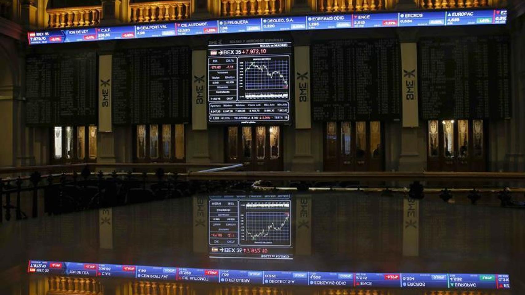 Bolsa de Madrid.