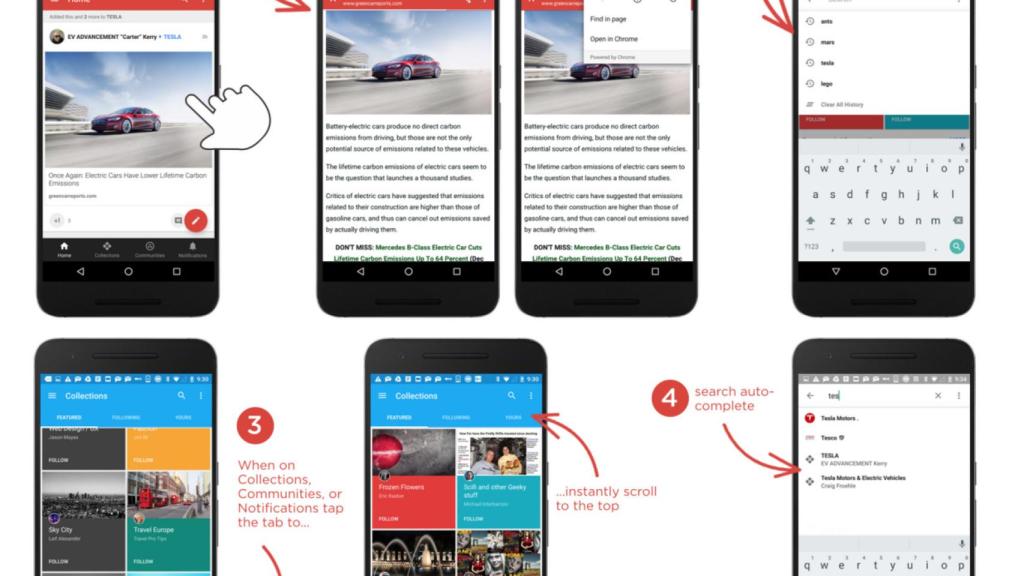Google+ sigue mejorando: navegador integrado, historial y más