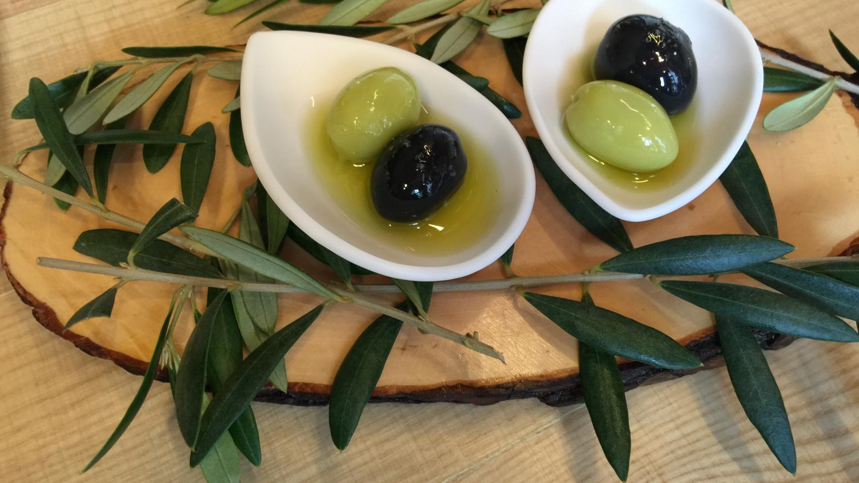 Las aceitunas de Disfrutar.