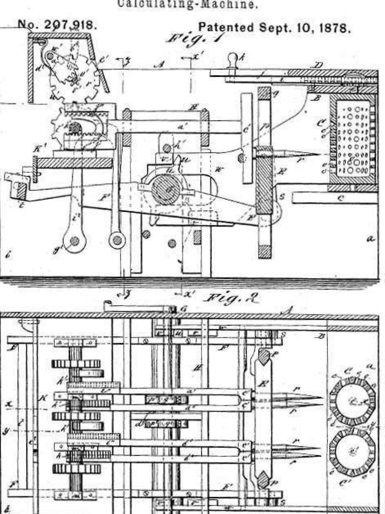 La patente de la máquina Verea Direct Multiplier.