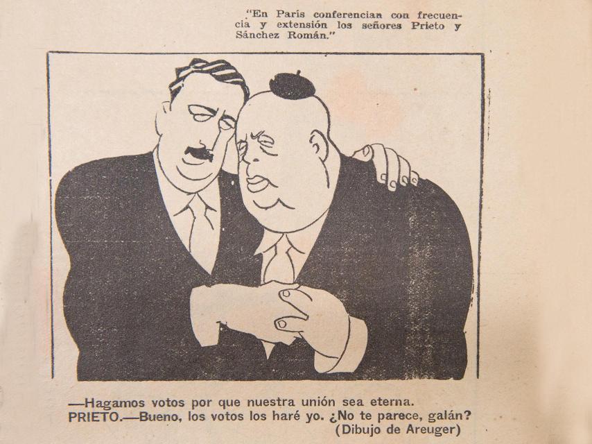 Sánchez Román con Indalecio Prieto, por Areuger en Gracia y Justicia.