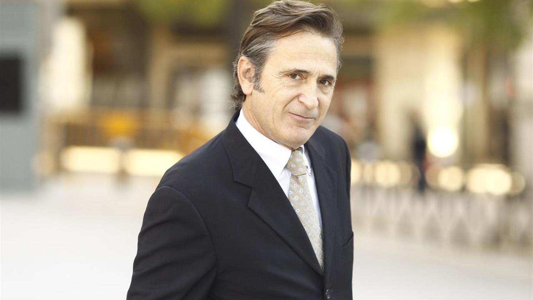 Josep Pujol, en la Audiencia Nacional tras declarar ante el juez De la Mata.