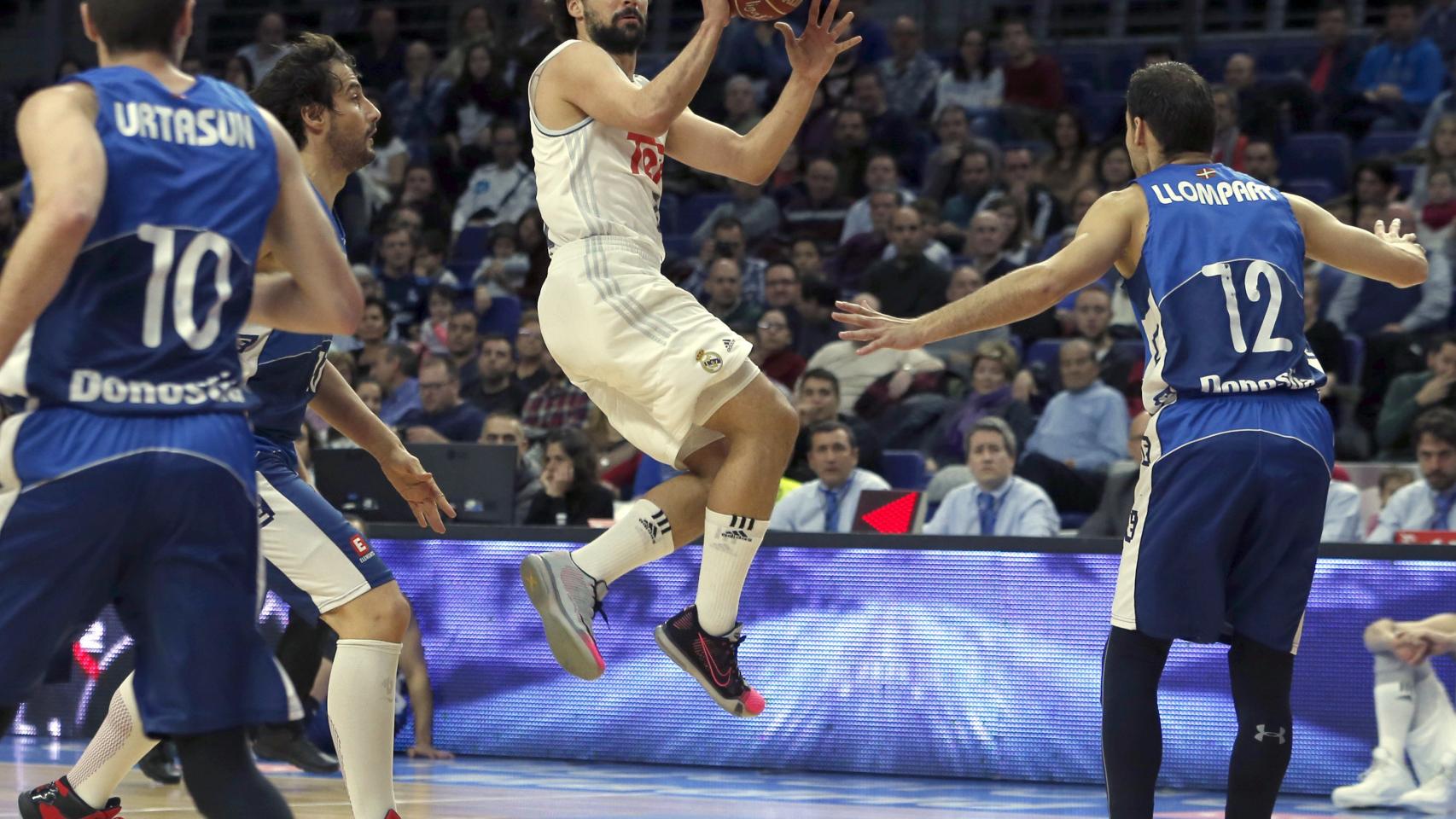 Llull durante el Madrid-Gipuzkoa Basket de este domingo.