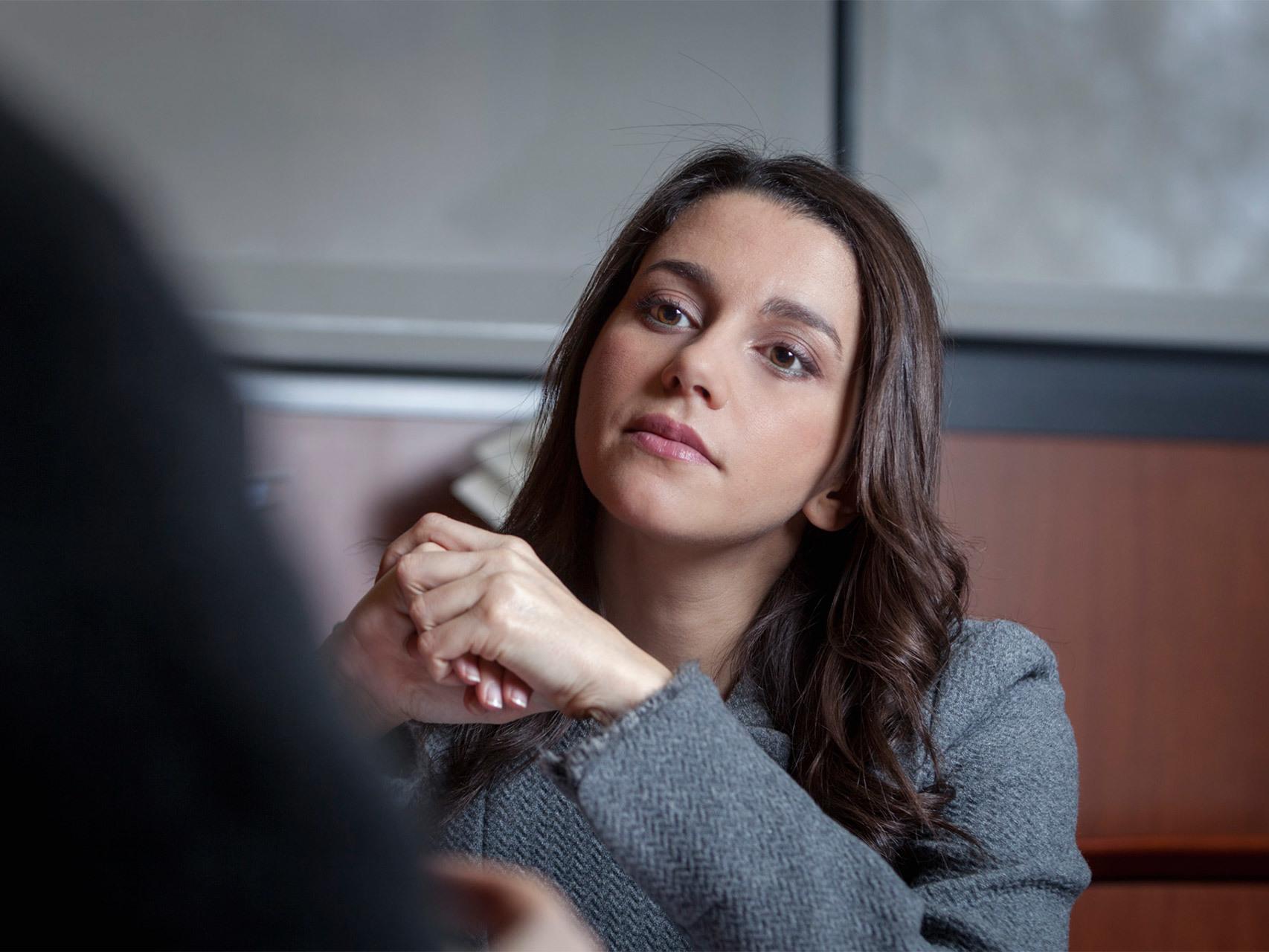 La portavoz de C's en el Parlamento de Cataluña, Inés Arrimadas.