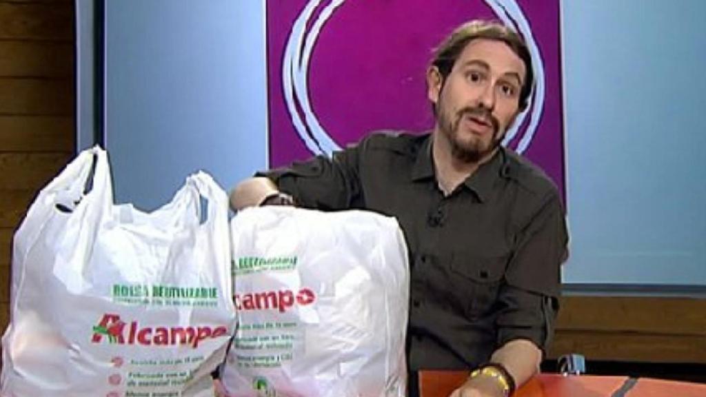 Joaquín Reyes caracterizado como Pablo Iglesias en 'El Intermedio'