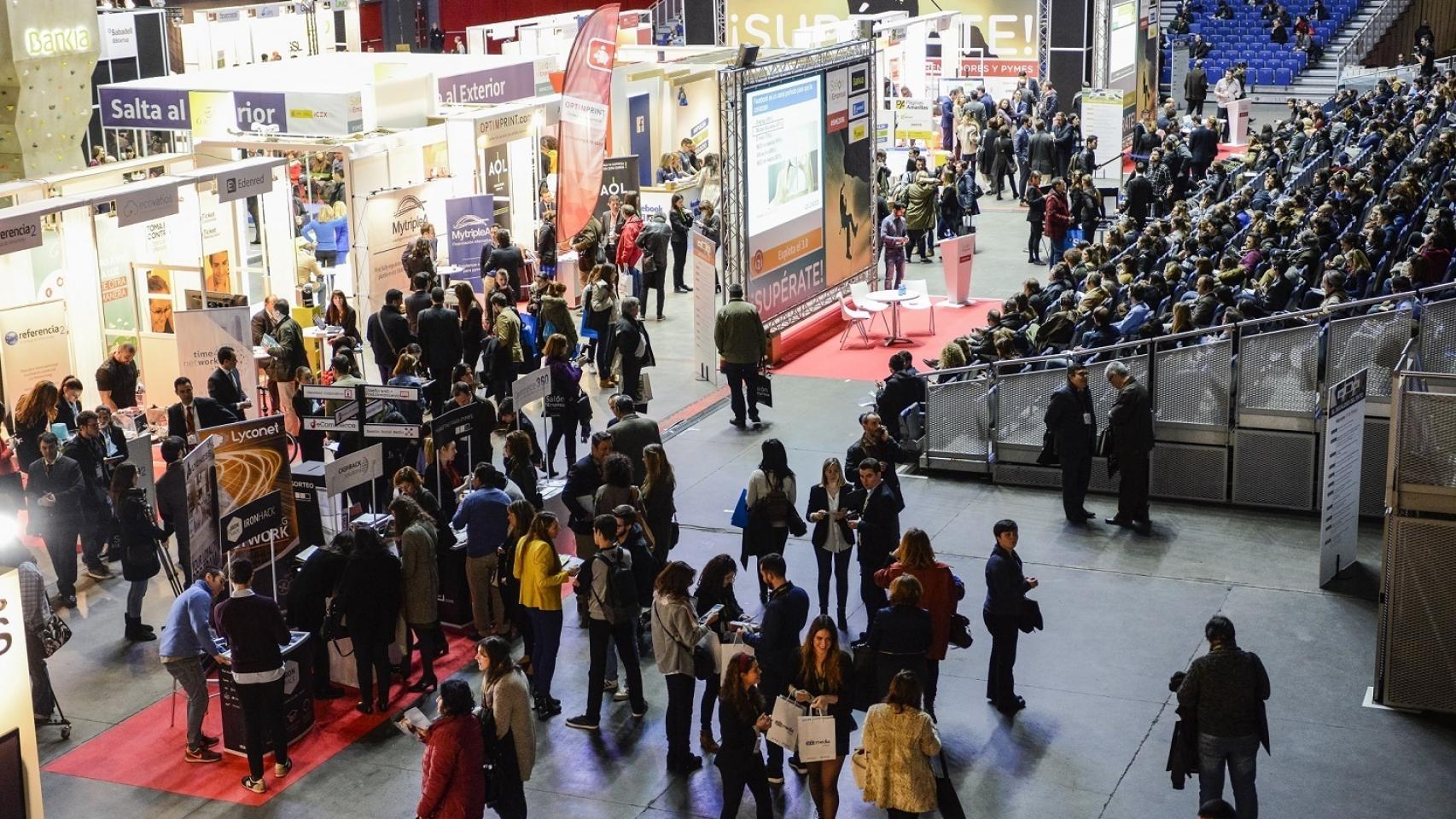 Vista general del Palacio de los Deportes durante la celebración de Salón Mi Empresa.