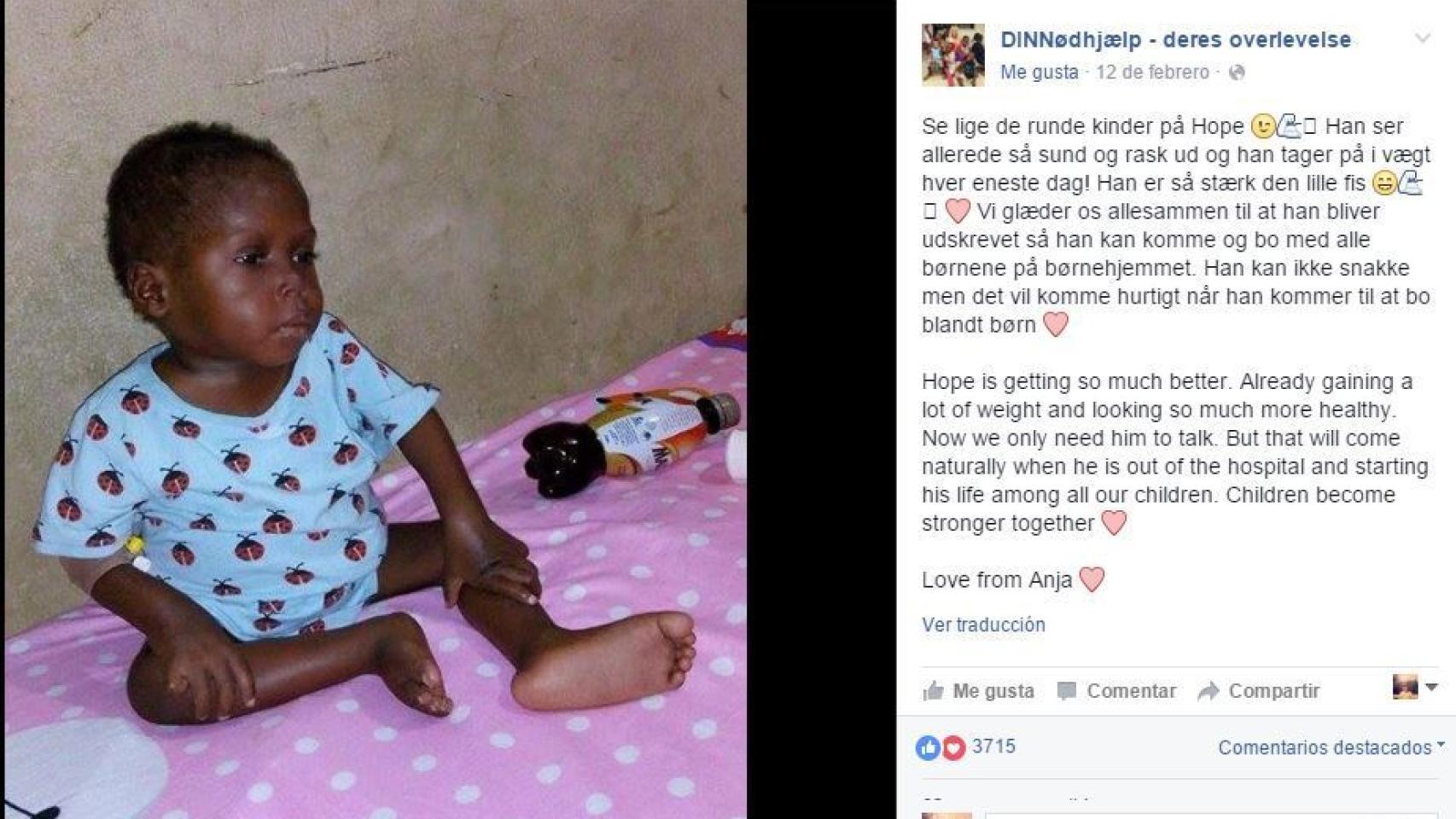 Hope, el pasado 12 de febrero.