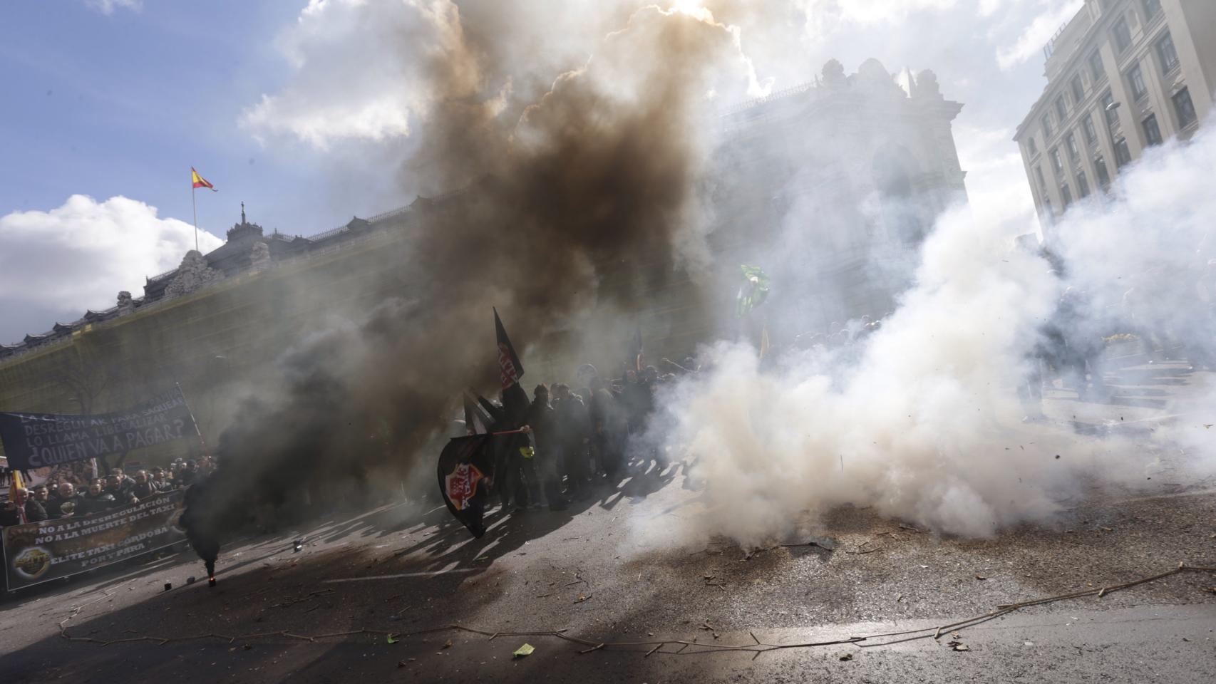 Un momento durante la manifestación.