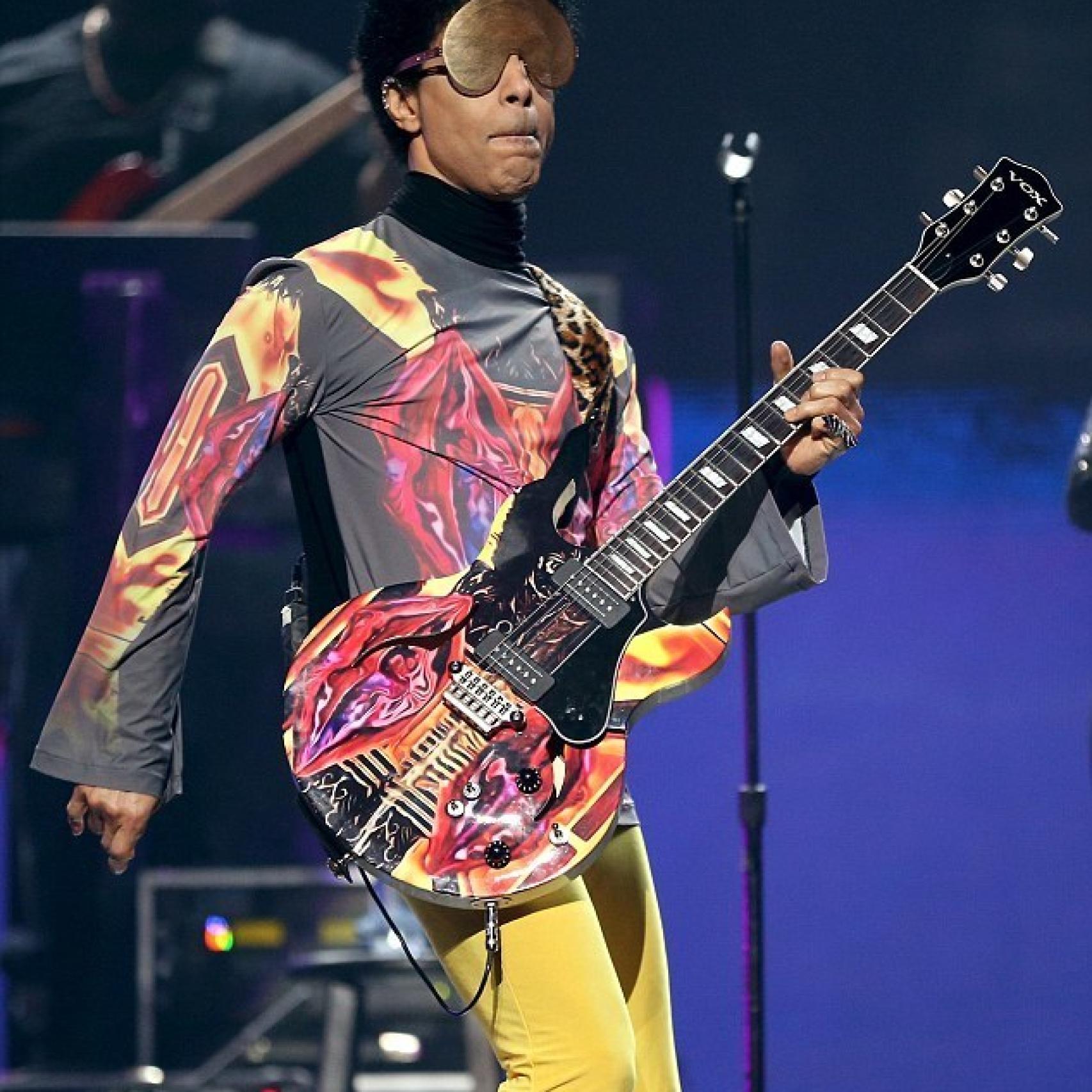 El cantante Prince en concierto