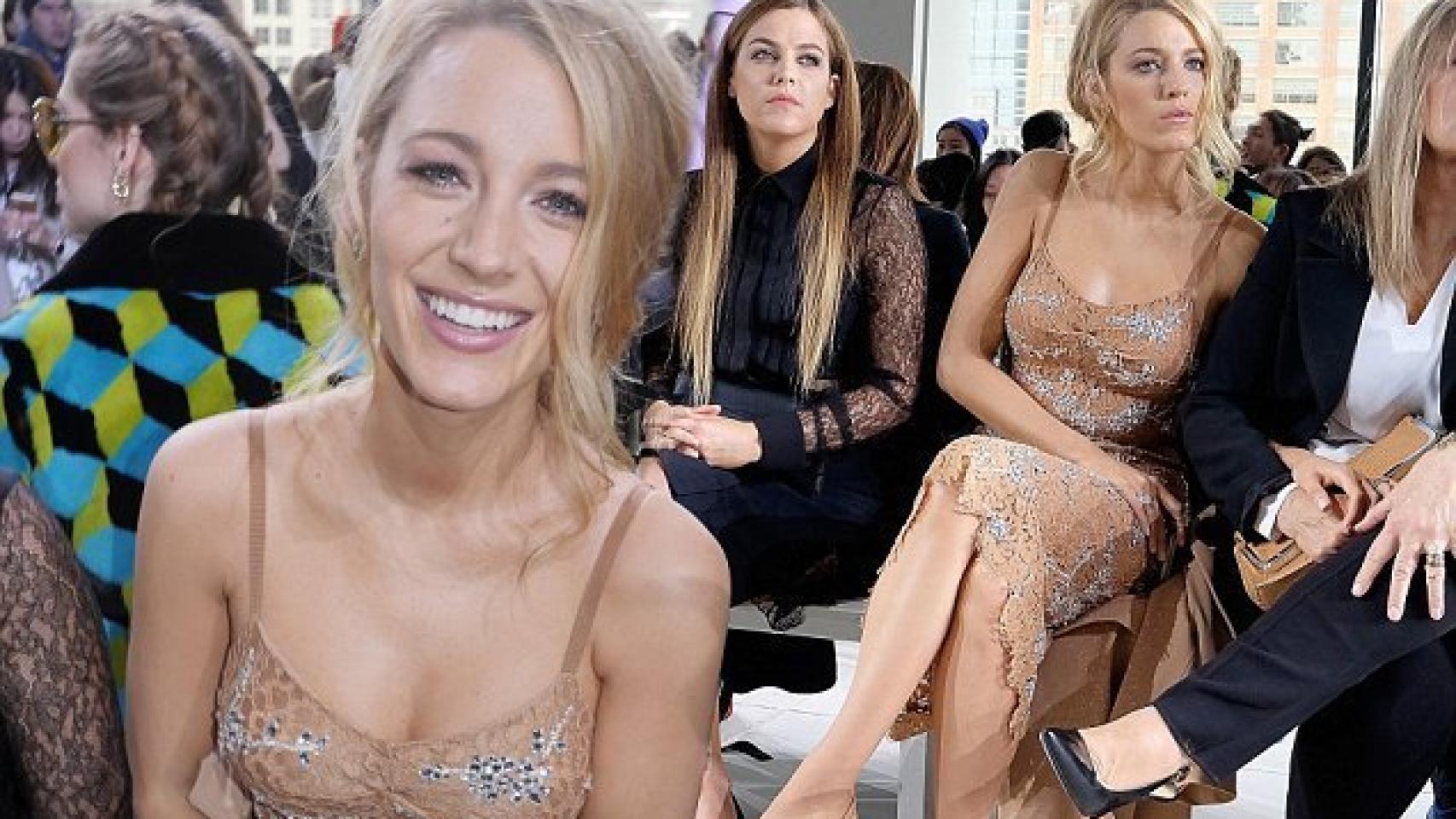 Blake Lively en el desfile de Michael Kors en la semana de la moda de Nueva York