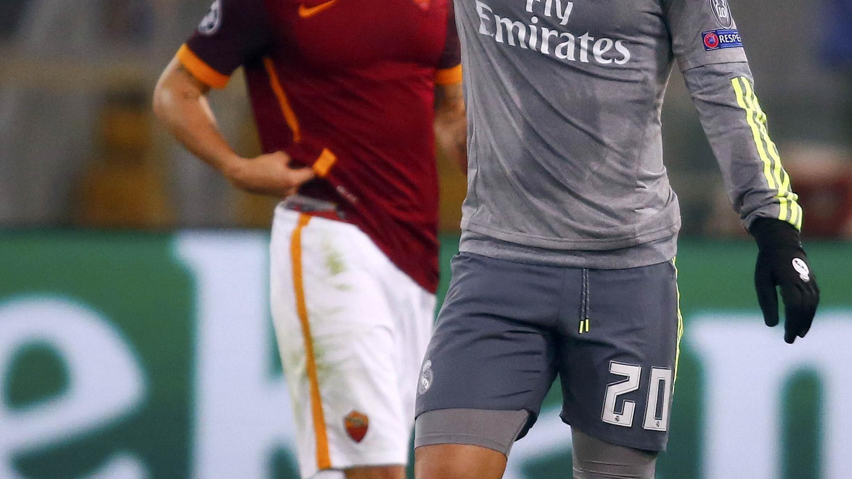 Jesé en el partido ante la Roma