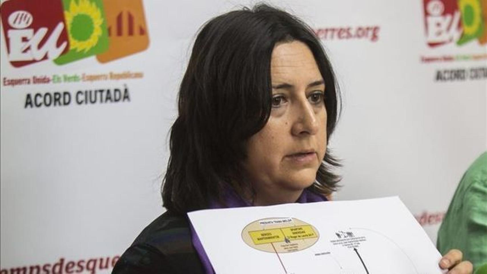 La diputada provincial de Esquerra Unida, Rosa Pérez Garijo.