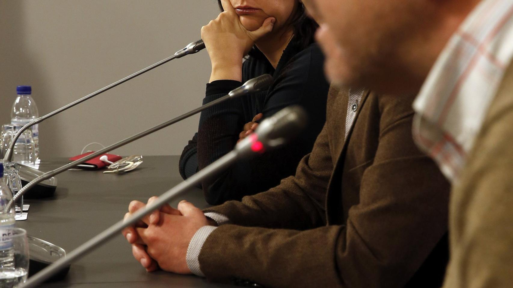 Rosa Pérez, de Esquerra, en rueda de prensa tras conocer su citación.