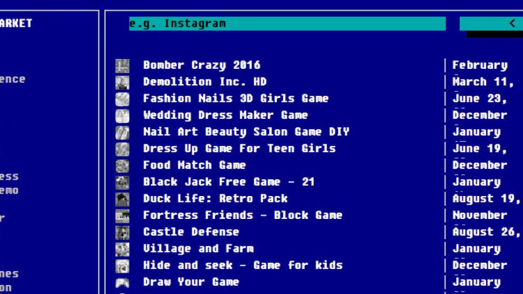 ¿Cómo sería Google Play en los años 80?