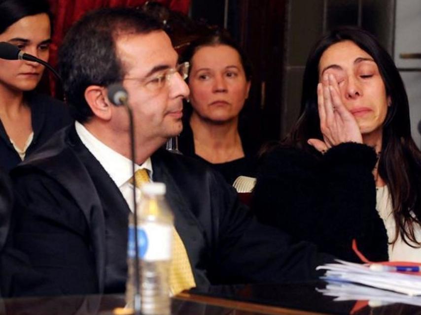 Las acusadas durante la lectura del veredicto.