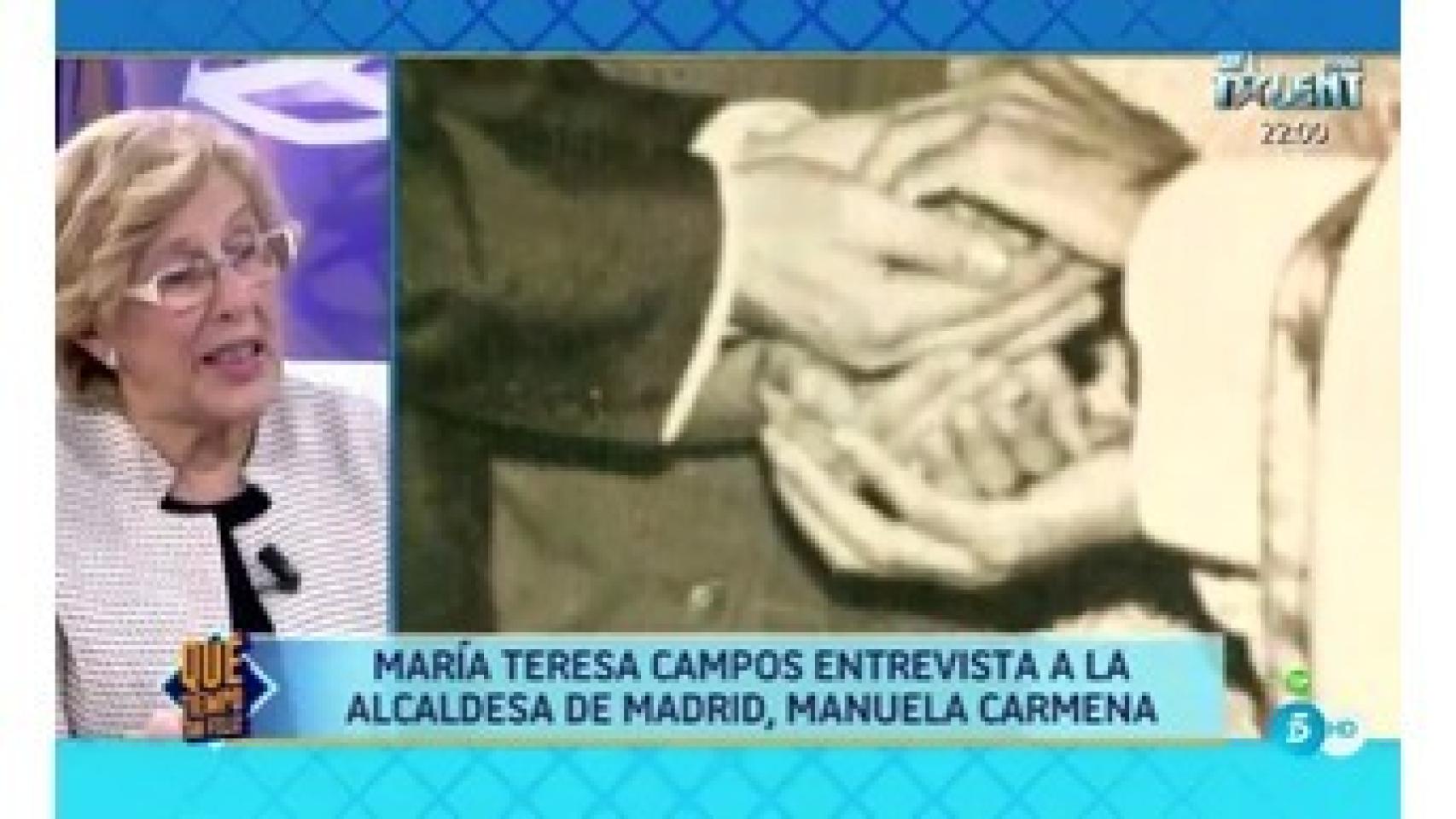 Carmena recordó cómo conoció a su marido y los detalles de su boda