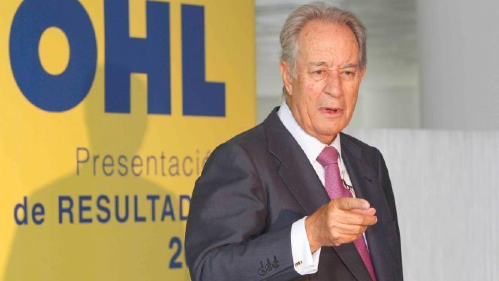 Villar Mir en una presentación de resultados de OHL