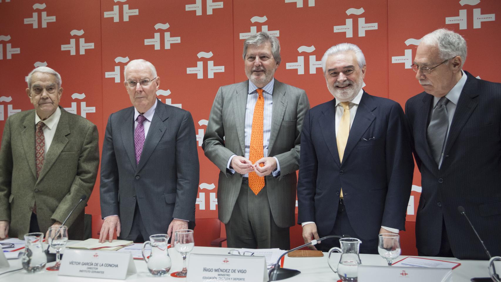 Jorge Cela, García de la Concha, Méndez de Vigo, Villanueva y Camilo José Cela Conde