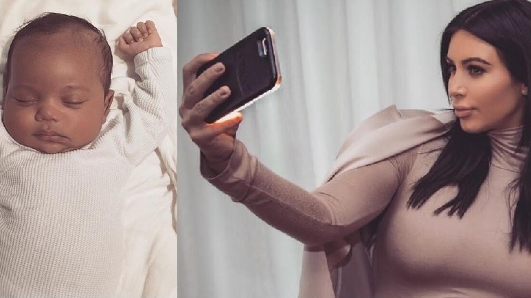 Saint West  y Kim Kardashian
