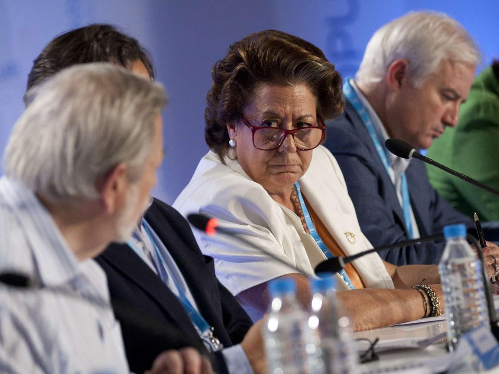 La exalcaldesa Rita Barberá en una intervención de Antonio Beteta en 2014