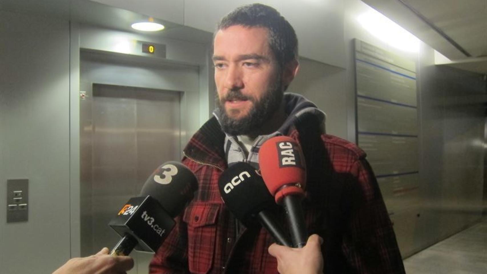 Óscar Sánchez, portavoz del comité de huelga.