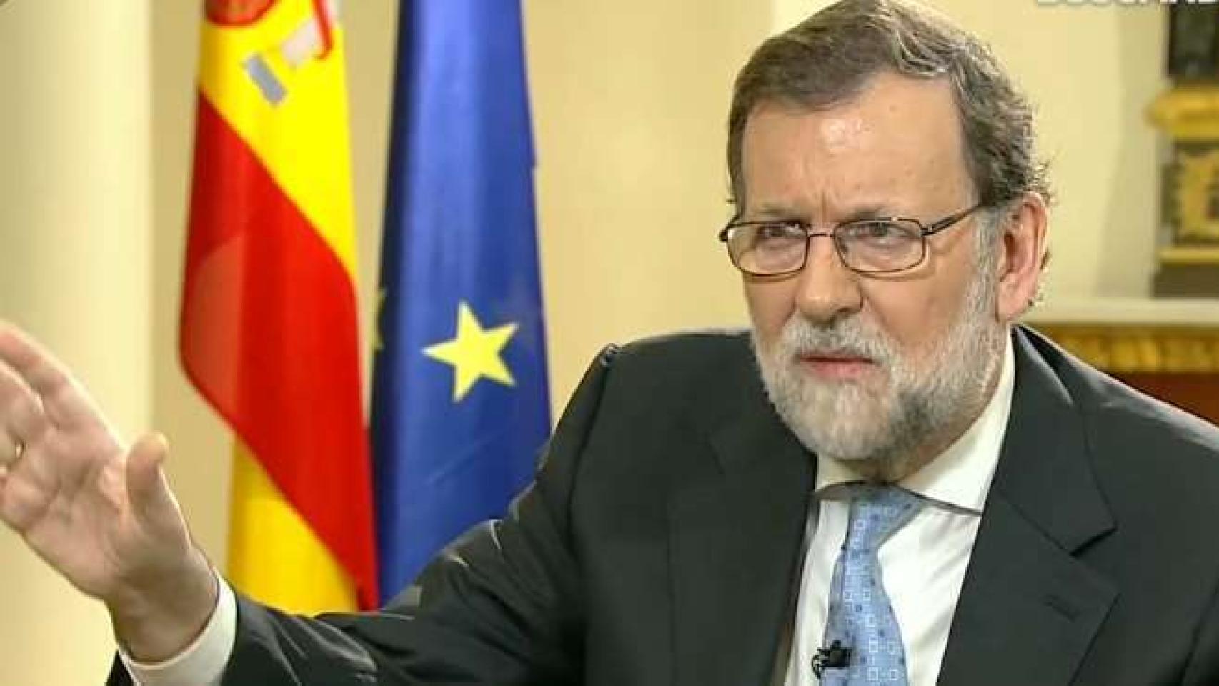 Susana Griso y Mariano Rajoy durante la entrevista.