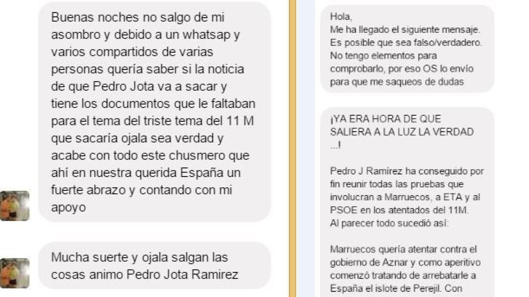Los lectores de EL ESPAÑOL preguntan por el mensaje.