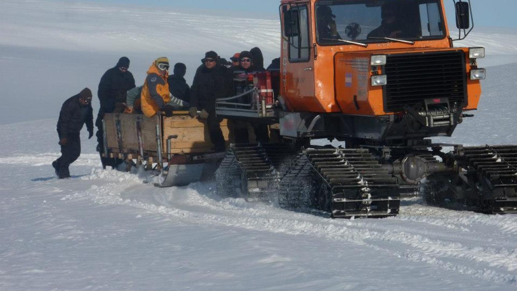 La dura vida en la Antártida.