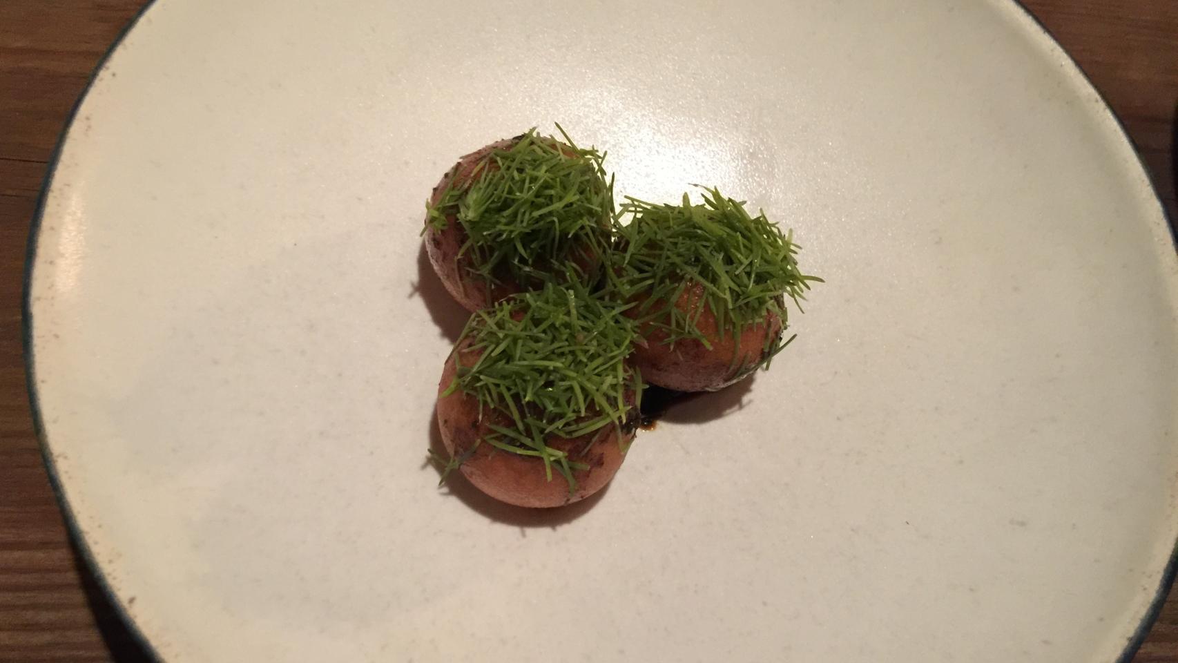 El rabo de buey estofado con pino