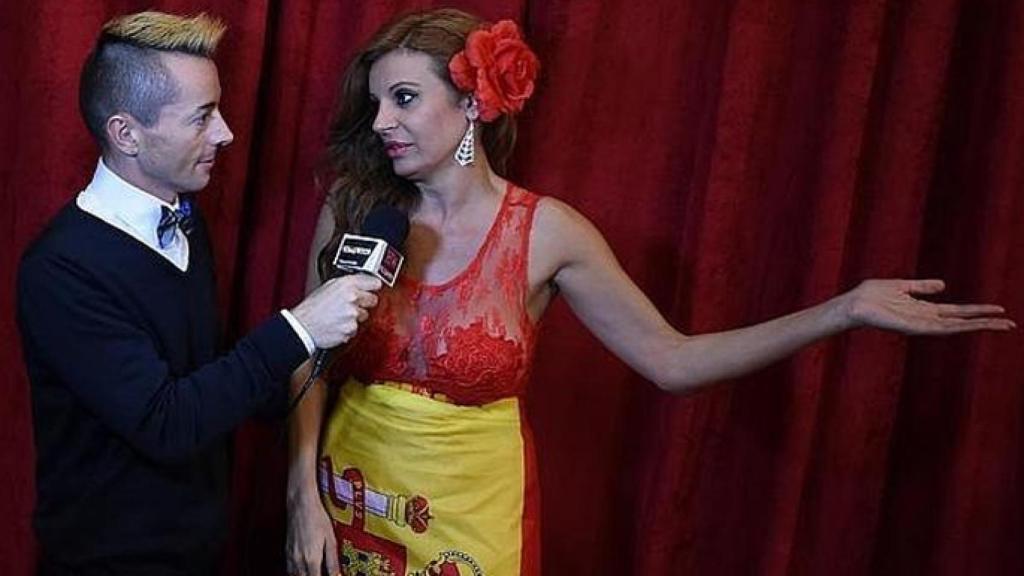 Sonia Monroy en la jornada previa de los Oscar 2015