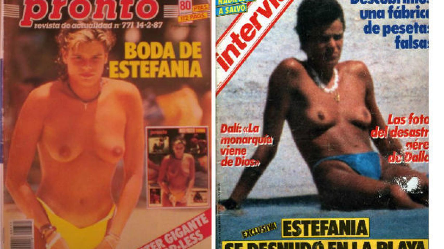 Estefanía de Mónaco protagonizó varios top less en su juventud