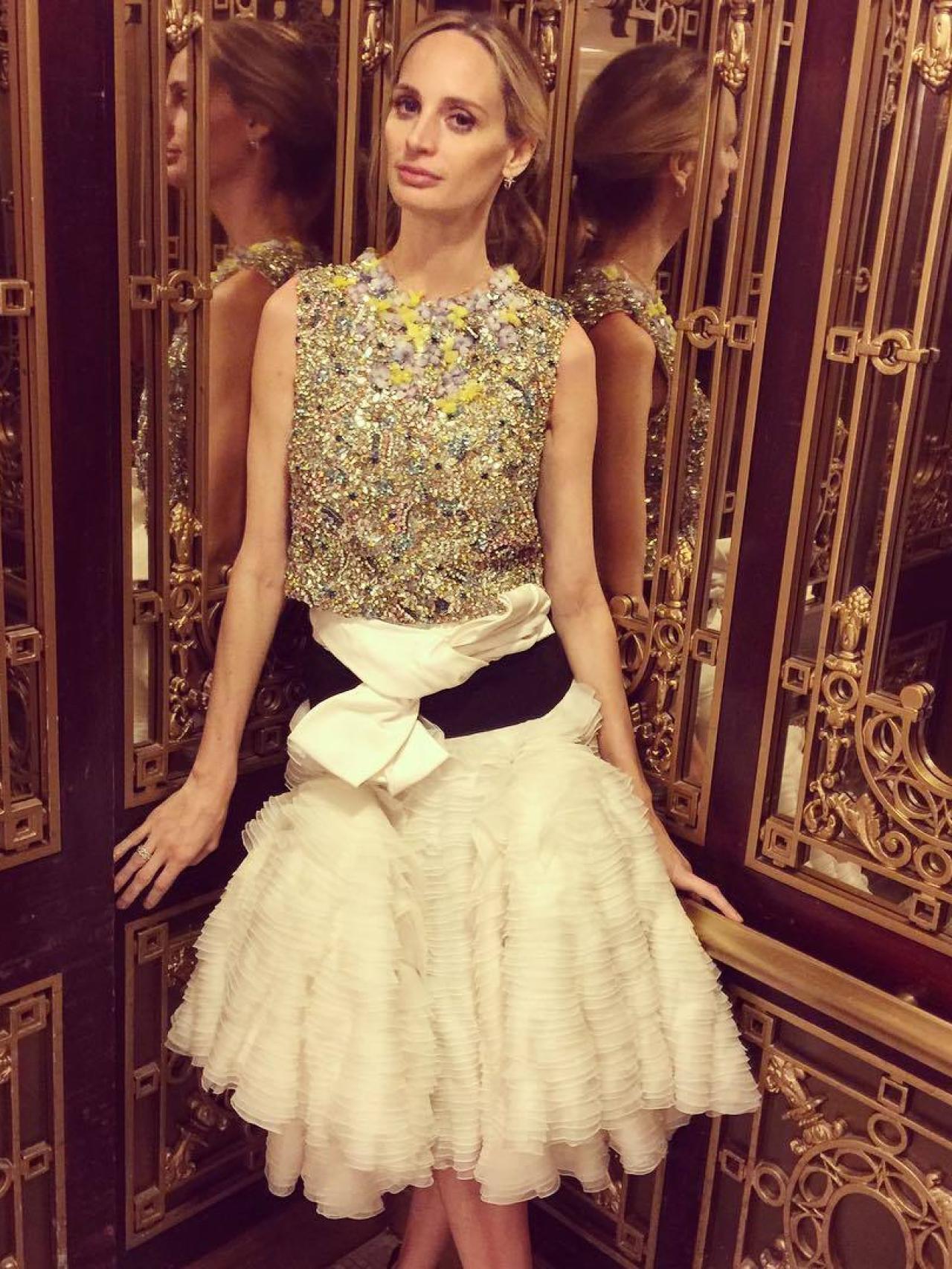 Lauren Santo Domingo vestida de Giambattista Valli