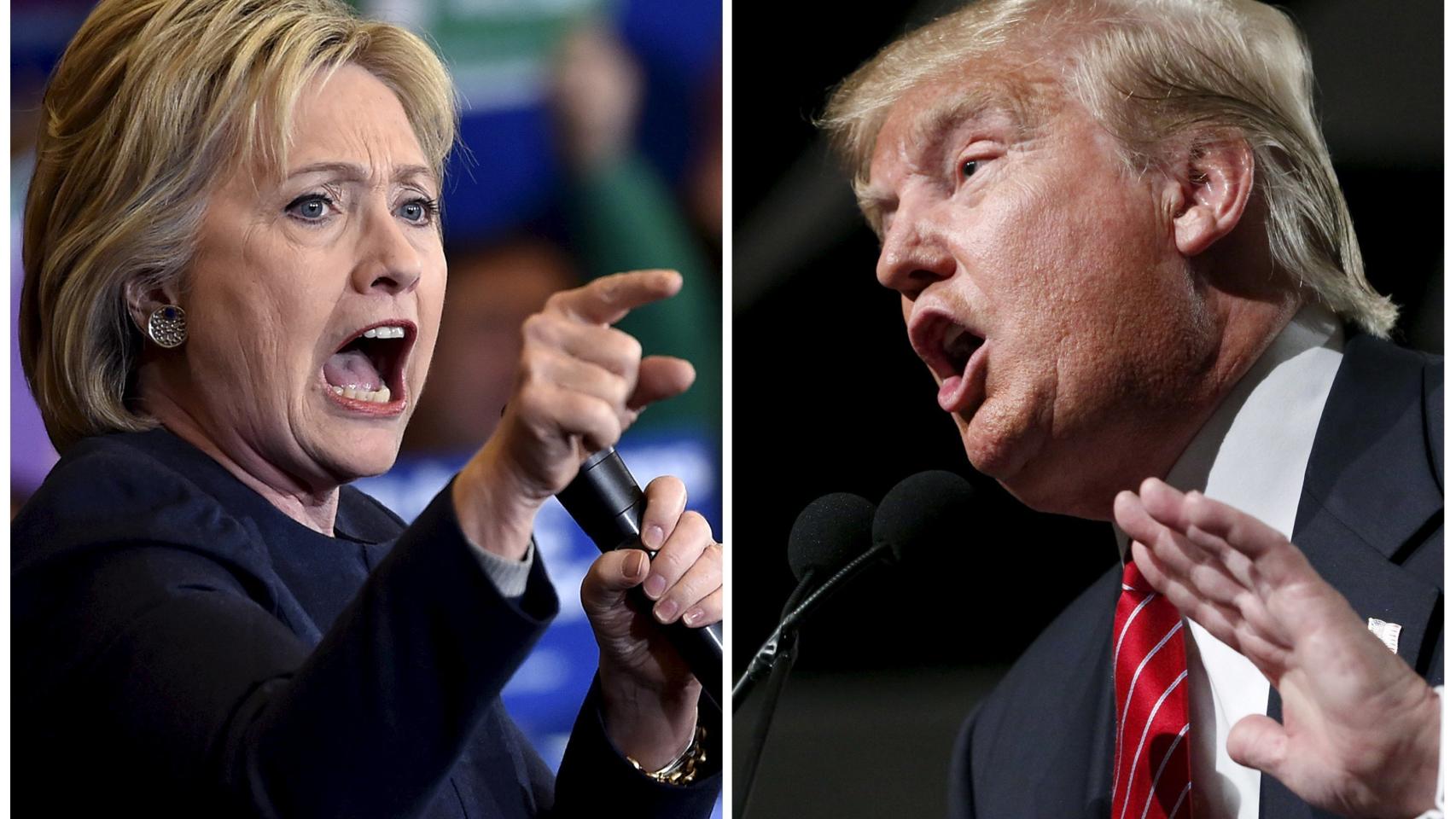 Clinton y Trump en discursos en Nevada y Phoenix.