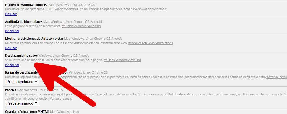 chrome desplazamiento suave 1