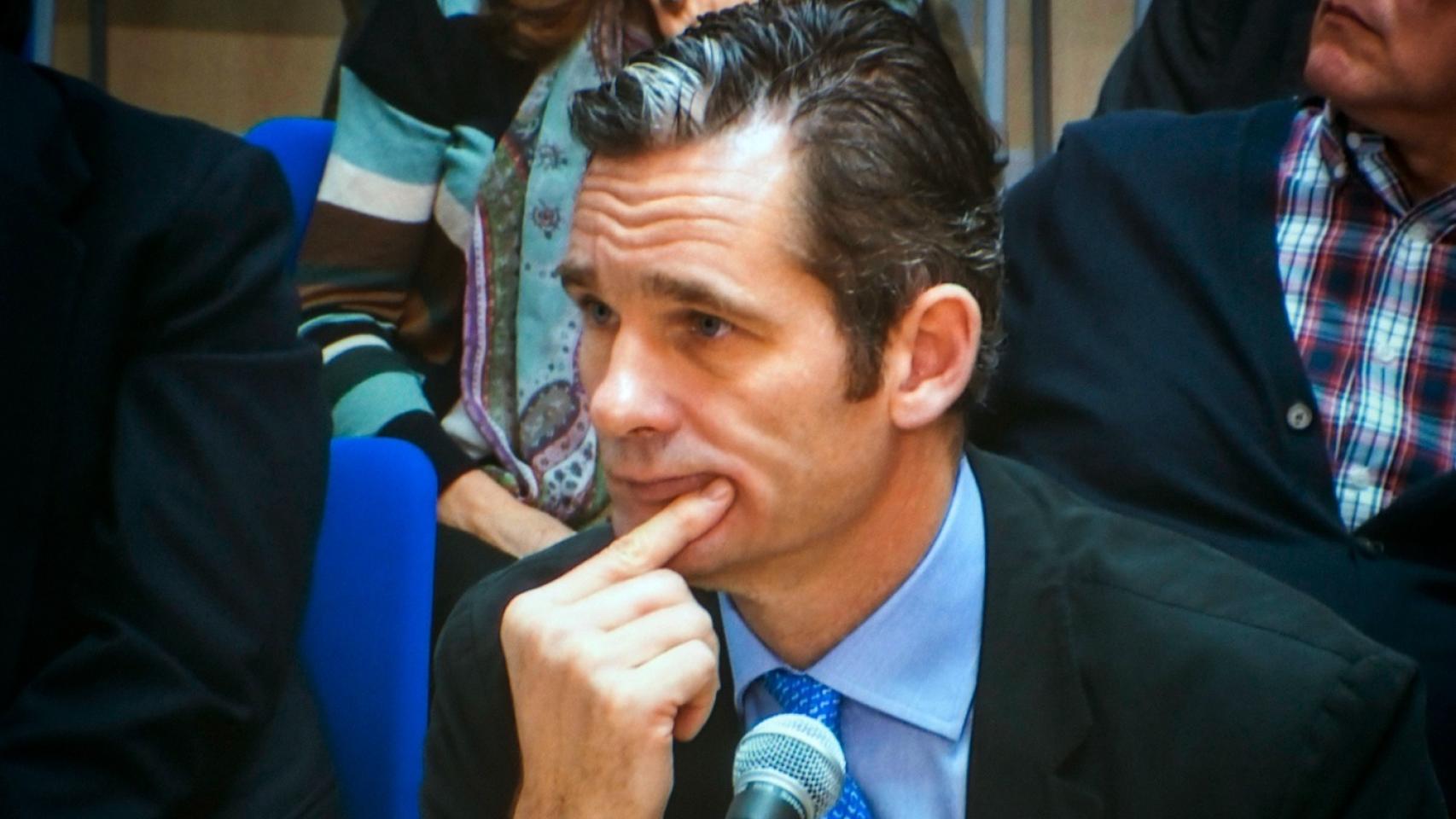 Urdangarin durante su declaración