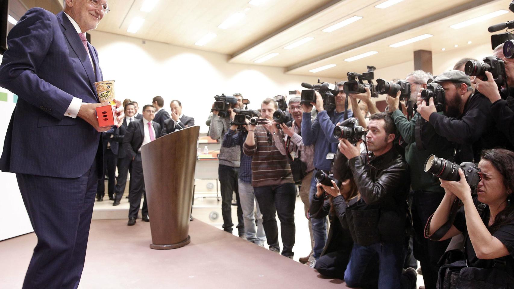 Roig presenta sus nuevos productos a la prensa.