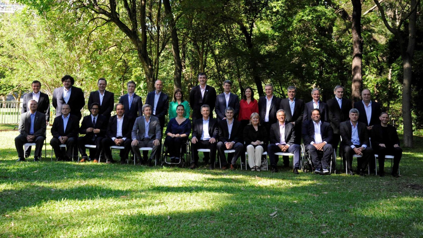 Gabinete de Gobierno del presidente argentino Maurico Macri.