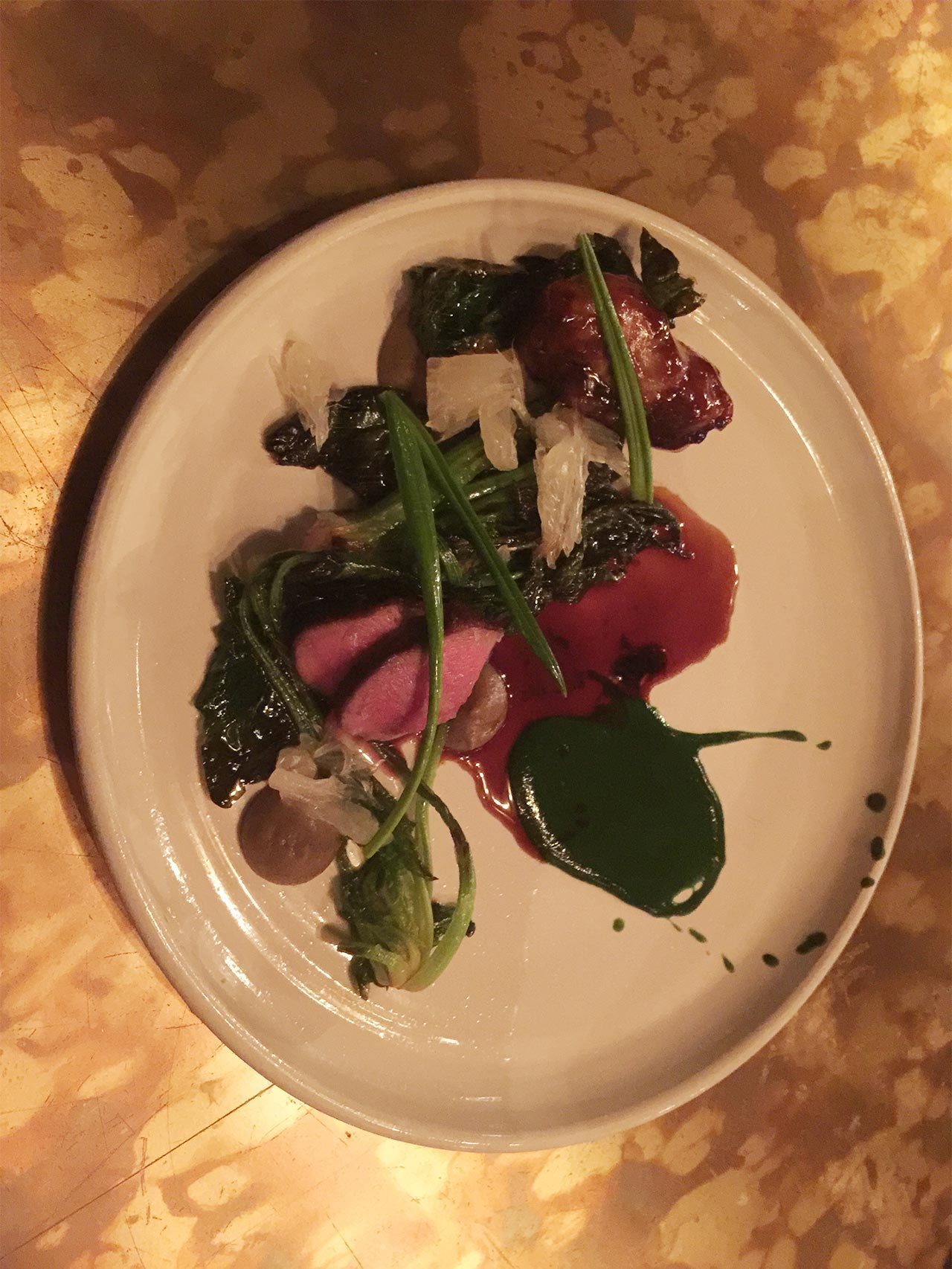 El cordero con espinacas de Uformel.