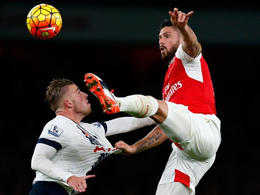 Olivier Giroud, durante el encuentro del pasado noviembre.