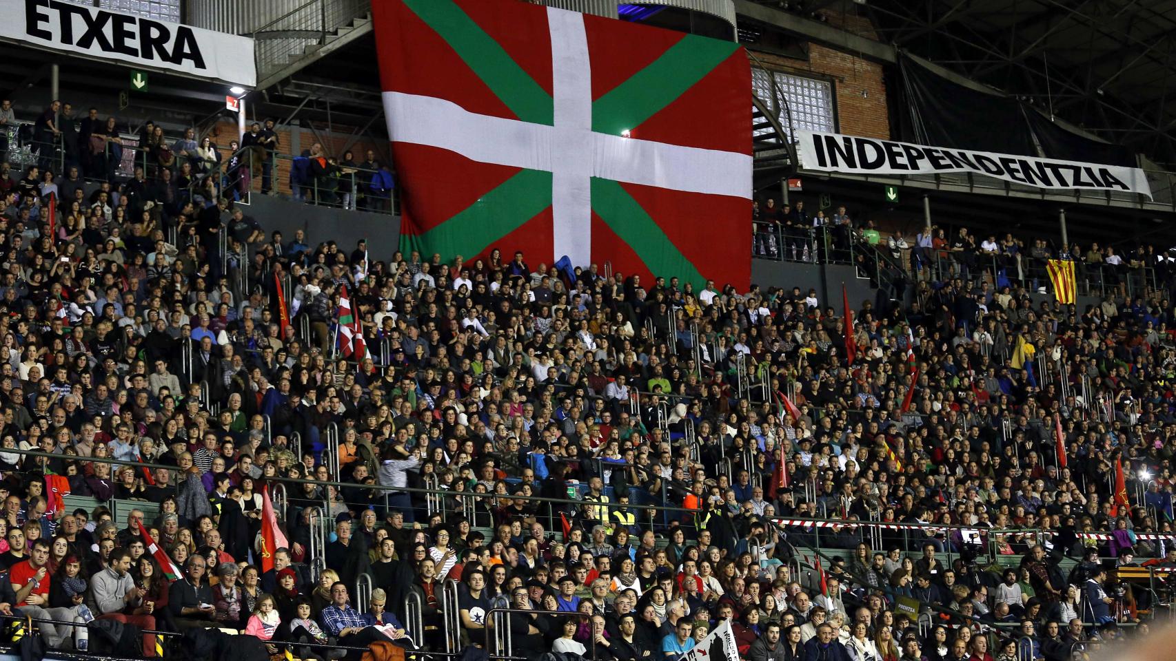 Imagen de la grada del velódromo de Anoeta.