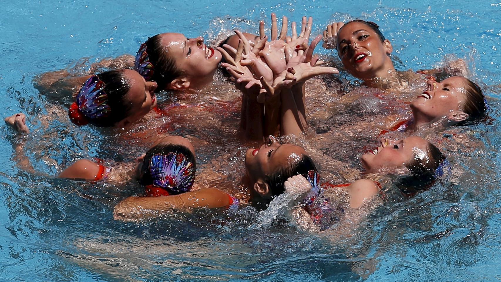 Chicas de la natación sincronizada