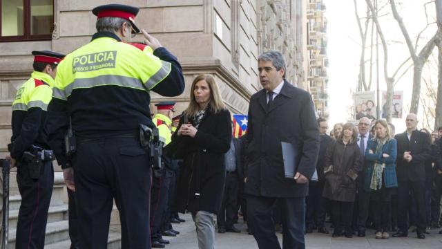 El exconseller de Presidencia y diputado de DiL Francesc Homs a su llegada al TSJC