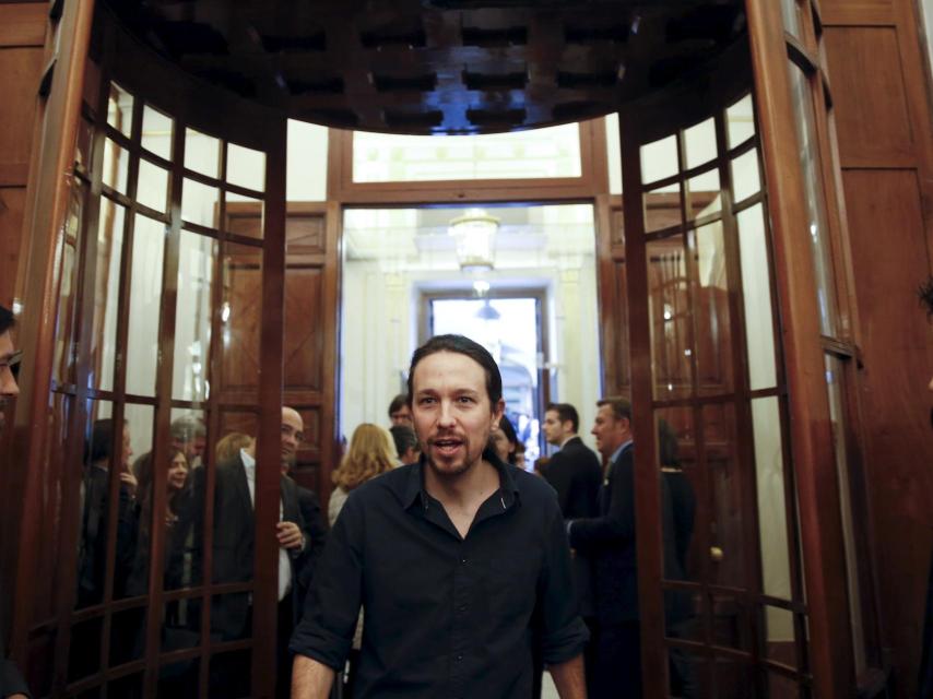 Pablo Iglesias la semana pasada en el Congreso