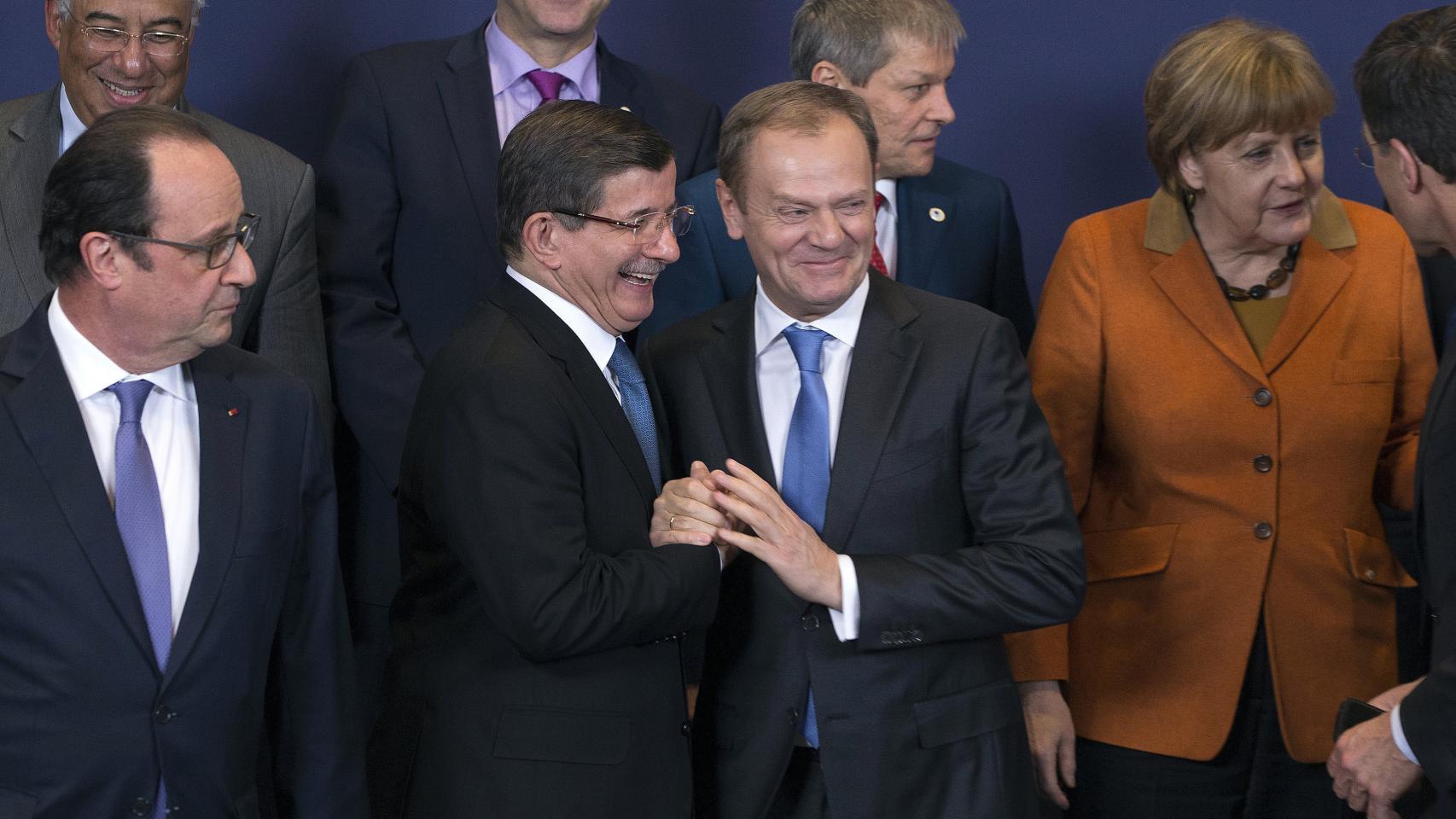 Foto de familia de la cumbre UE/Turquía
