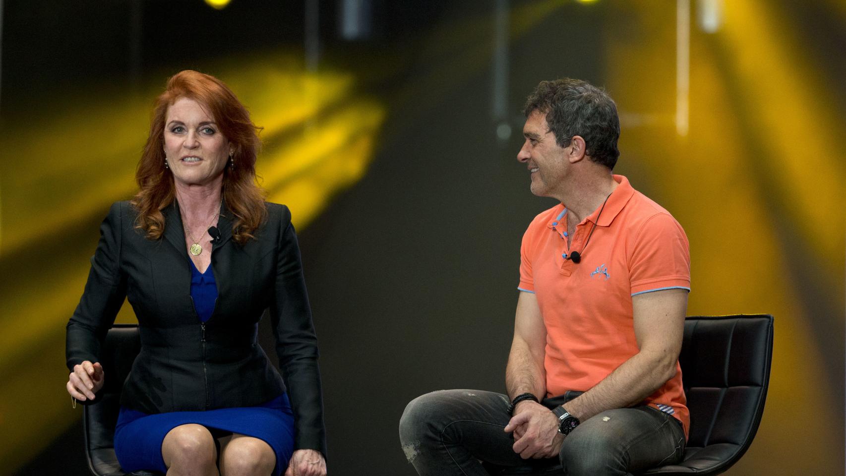 Ferguson y Banderas en el Hipódromo de las Américas en México