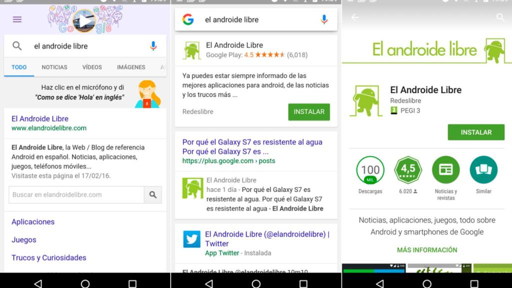 Truco: Utiliza el buscador de Google para encontrar apps nuevas