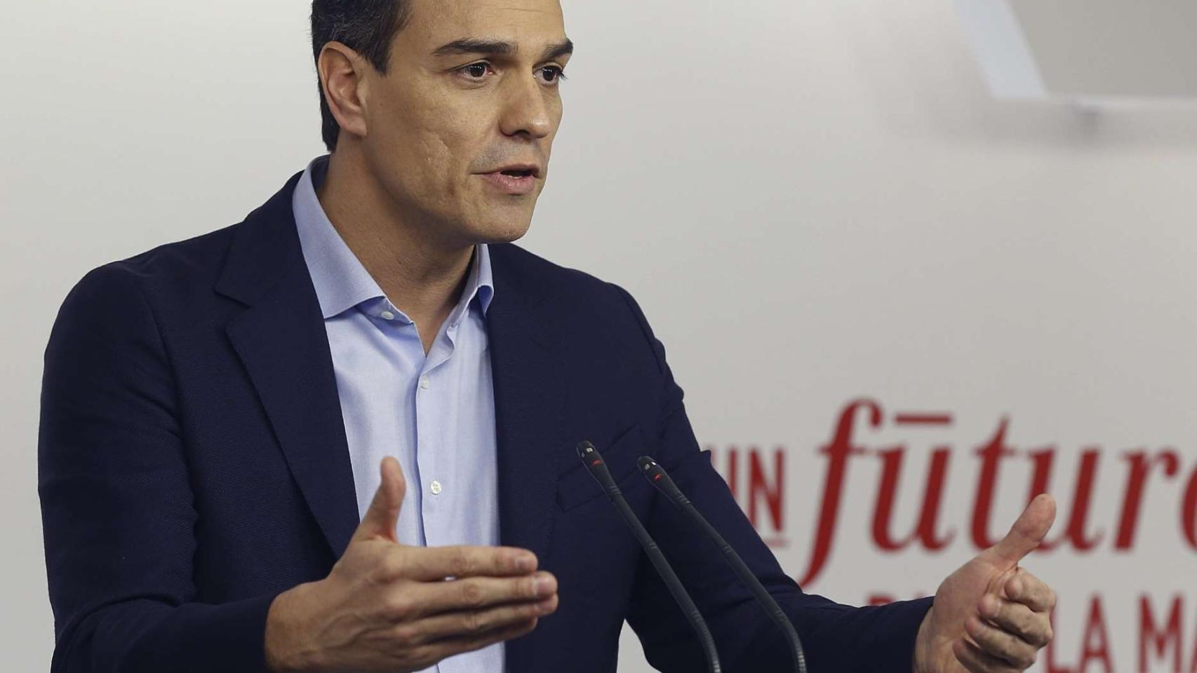El secretario general del PSOE, Pedro Sánchez