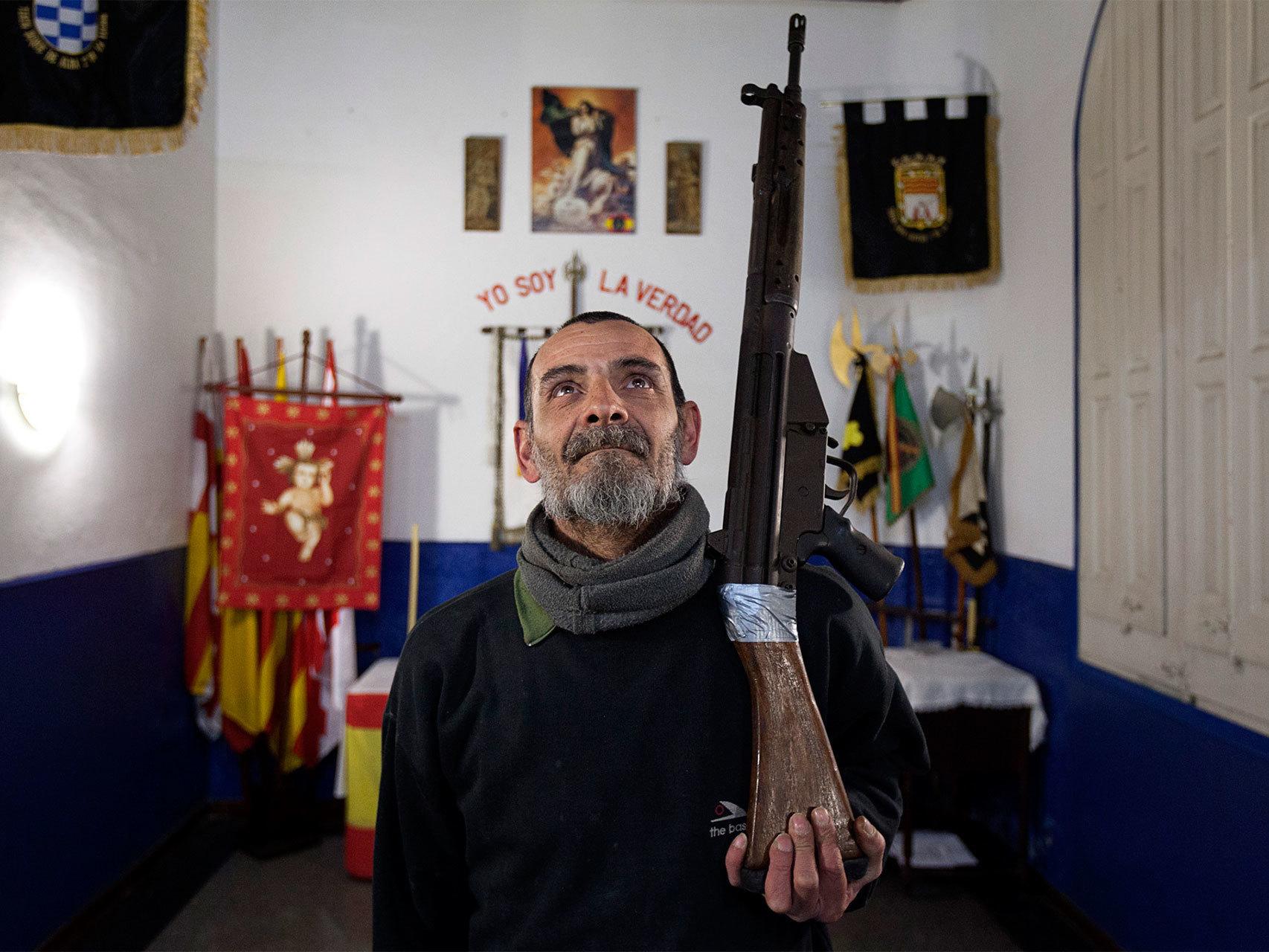 Legionario en la hermandad de Barcelona.