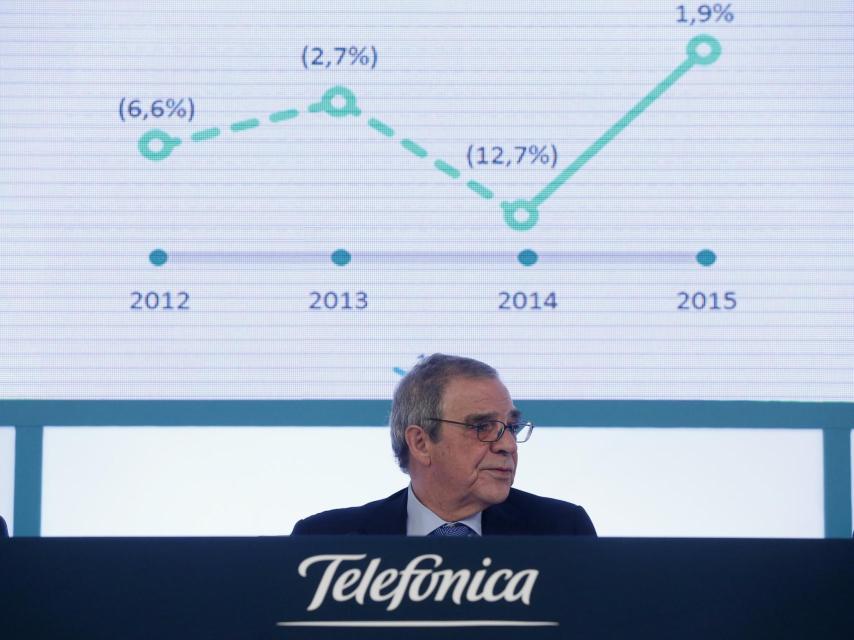 El presidente de Telefónica, César Alierta.