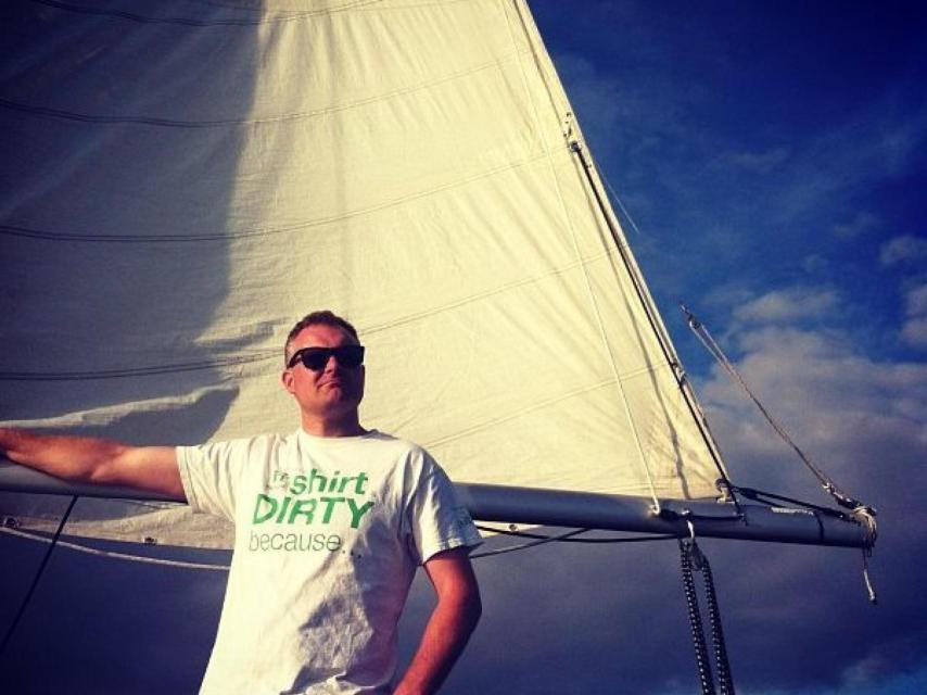 A Rob Calabrese le gusta navegar por las aguas que bañan Cabo Bretón.